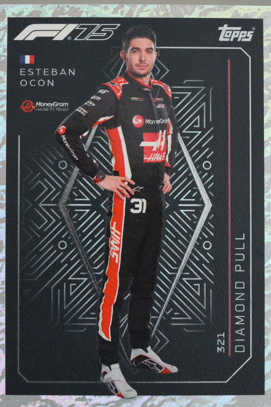 Esteban Ocon F1 Turbo Attax 2025 Diamond Pull - 321