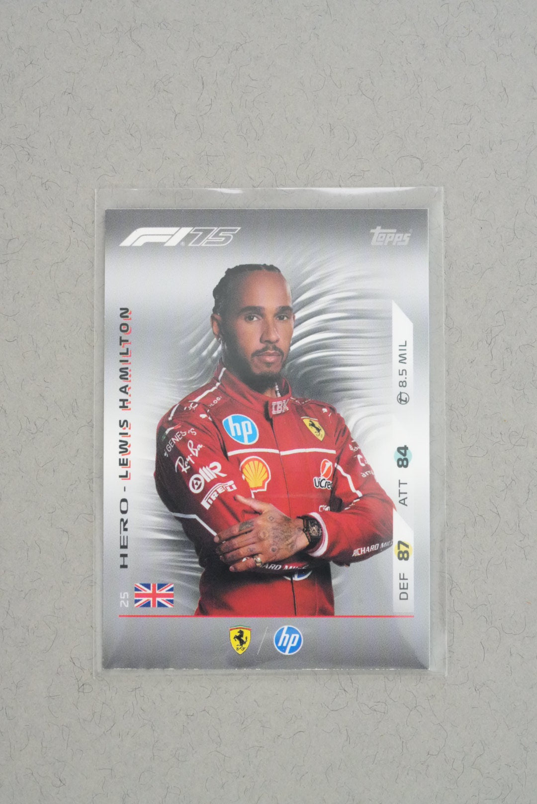 Lewis Hamilton Topps F1 Turbo Attax 2025 – Hero Card 25