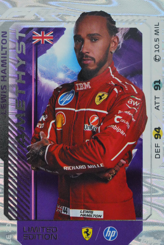 Lewis Hamilton F1 Turbo Attax 2025 Amethyst Limited Edition - LE50