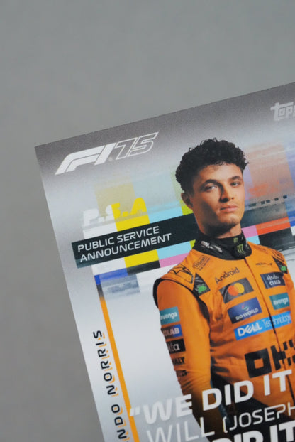 Lando Norris PSA Topps F1 Turbo Attax 2025 165
