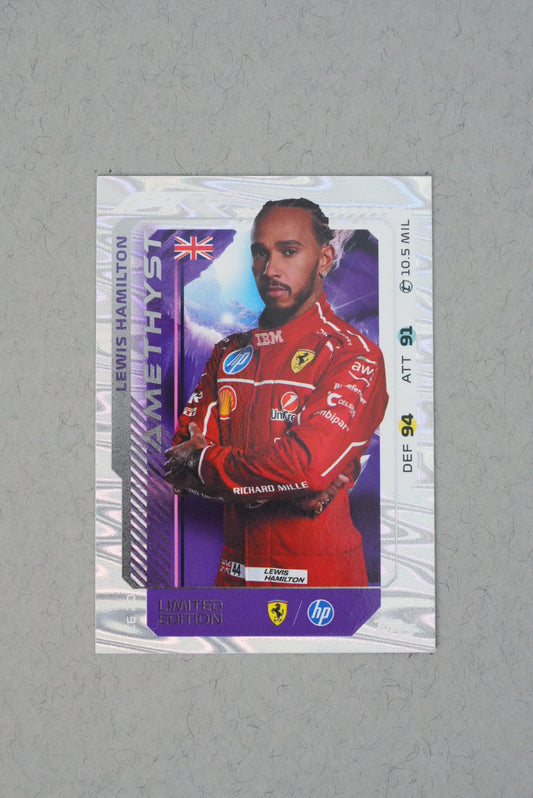 Lewis Hamilton F1 Turbo Attax 2025 Amethyst Limited Edition - LE50