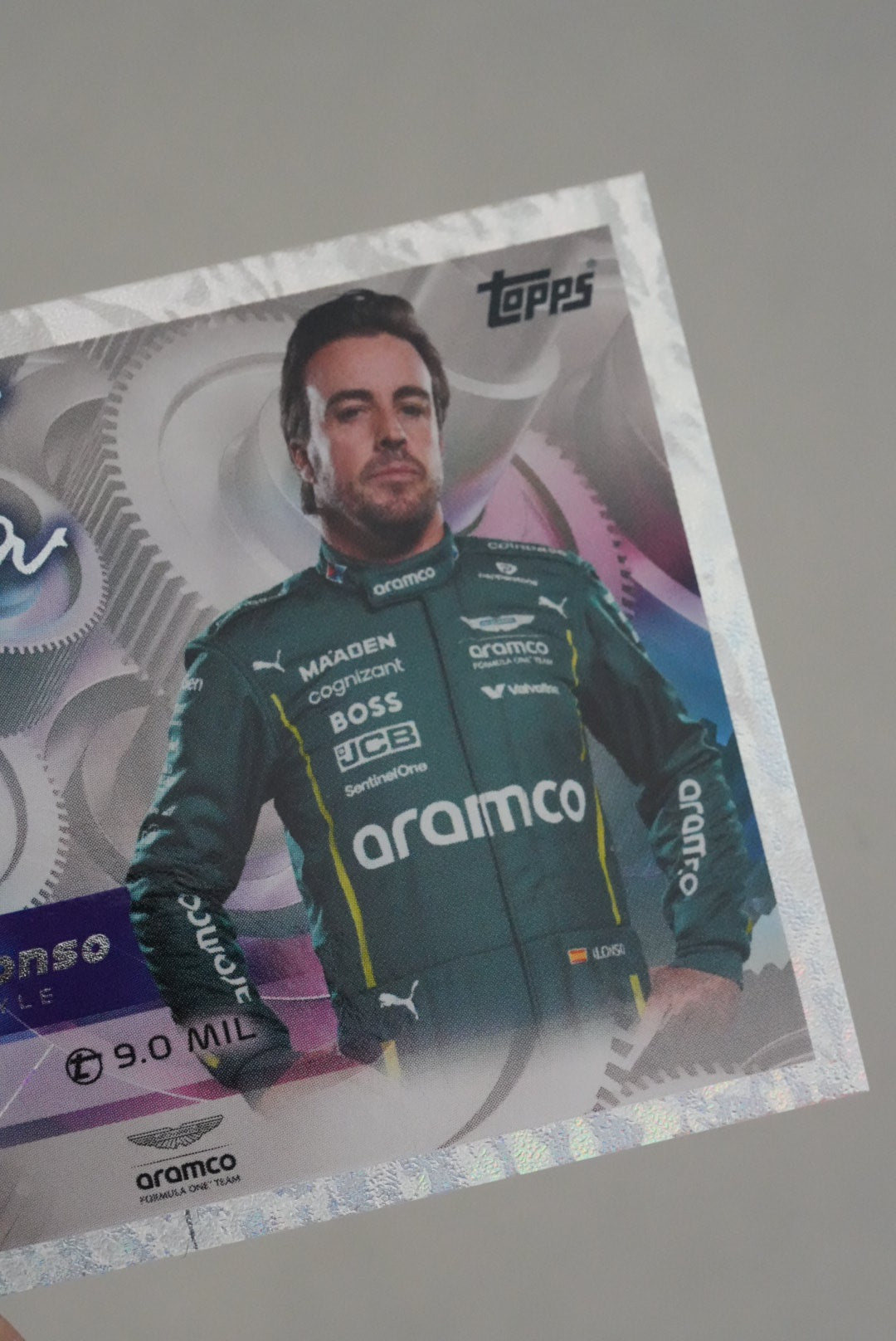 Fernando Alonso F1 Turbo Attax 2025 Signed Holo - 50