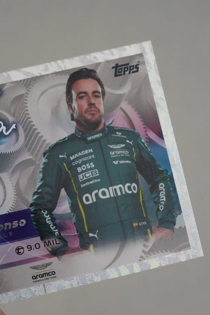 Fernando Alonso F1 Turbo Attax 2025 Signed Holo - 50