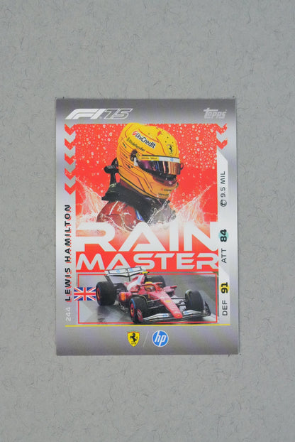 Lewis Hamilton Topps F1 Turbo Attax 2025 – Rain Master 244